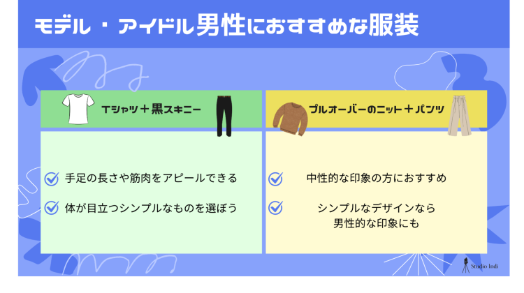 男性の宣材写真に適した服装は？声優・タレントなど職種別のおすすめを紹介(10)